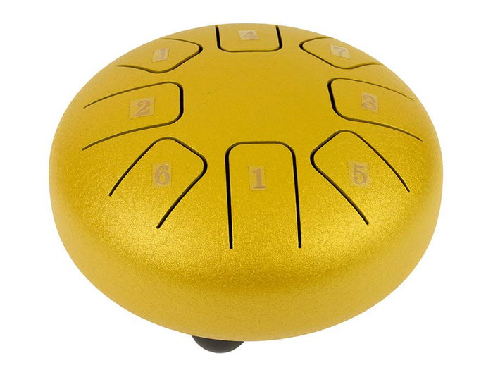 Hayman Tongue Drum de 6” Do Mayor 8 Notas Dorado