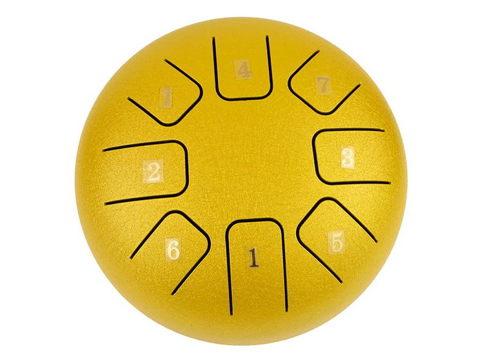Hayman Tongue Drum de 6” Do Mayor 8 Notas Dorado