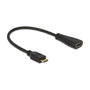 DeLOCK Cable HDMI High Speed mini C a A de 0,23 m