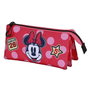 Karactermania Estuche Portatodo Triple Minnie Mouse Class Rosa 23 x8 x11 cm