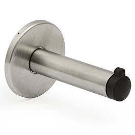 HERRAJES ALK Percha Roseta Cabine Inoxidable 304 Con Tope Goma