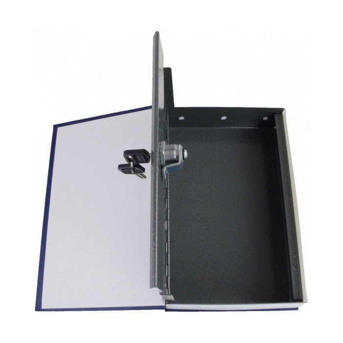 Benson Caja-libro de seguridad Negra de Acero 24x15,5x5,5cm