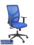 PIQUERAS Y CRESPO Silla de oficina Motilla con mecanismo Sincro, color Azul