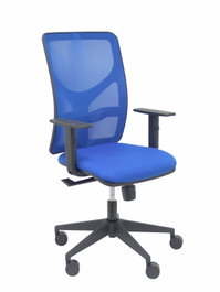 PIQUERAS Y CRESPO Silla Motilla con Mecanismo Sincro, Brazos 1D y Tejido Bali Azul