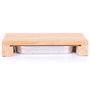 Cook Concept Tabla Cortar con Cajón de Acero Inoxidable y Bambú Cocina 32,5x16,5 cm