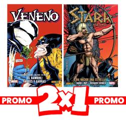 Panini España S.A. 2X1 Veneno: El Hambre/Colmillos y Garras y Starr el Asesino