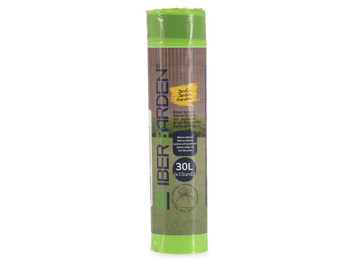 Ibergarden Bolsa Basura Autocierre Perfumada 30L 15Uds Verde 55 x 55 cm (Set de 24) Ibergarden Bolsa Basura Autocierre Perfumada 30L 15Uds Verde 55 x 55 cm (Set de 24)