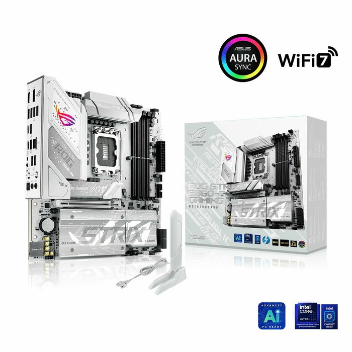 ASUS ROG STRIX B860-G GAMING WIFI LGA 1851 micro ATX Blanco ASUS ROG STRIX B860-G GAMING WIFI LGA 1851 micro ATX Blanco
