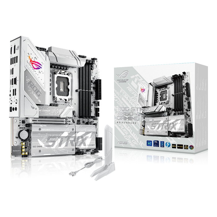 ASUS ROG STRIX B860-G GAMING WIFI LGA 1851 micro ATX Blanco ASUS ROG STRIX B860-G GAMING WIFI LGA 1851 micro ATX Blanco
