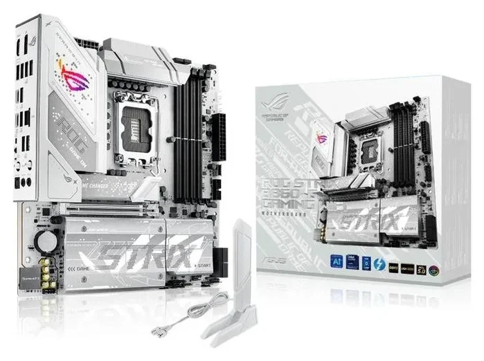 ASUS ROG STRIX B860-G GAMING WIFI LGA 1851 micro ATX Blanco ASUS ROG STRIX B860-G GAMING WIFI LGA 1851 micro ATX Blanco