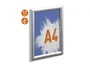 Durable Marco Portaanuncios Exterior Aluminio Anodizado Plata A4 350x260x12 mm Resistente Intemperie
