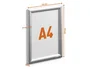 Durable Marco Portaanuncios Exterior Aluminio Anodizado Plata A4 350x260x12 mm Resistente Intemperie