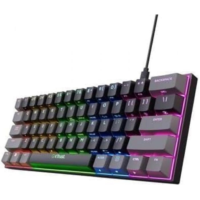 Trust GXT 867 Acira Teclado Gaming Mecánico 60% Negro