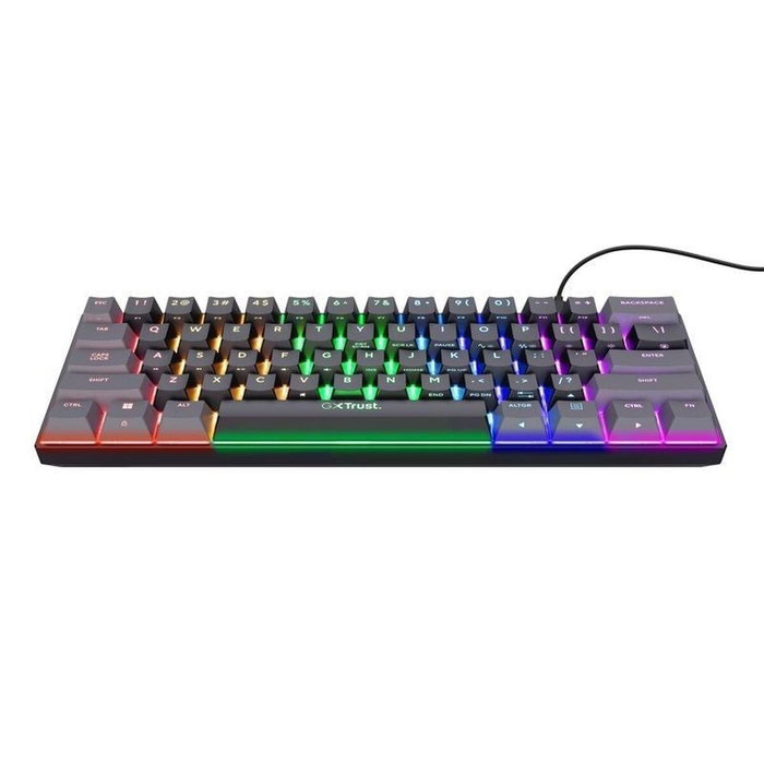 Trust GXT 867 Acira Teclado Gaming Mecánico 60% Negro