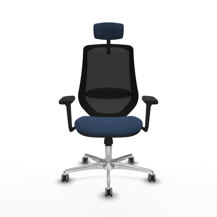 PIQUERAS Y CRESPO Silla de oficina Mardos con mecanismo Sincro, Azul marino y Negro PIQUERAS Y CRESPO Silla de oficina Mardos con mecanismo Sincro, Azul marino y Negro