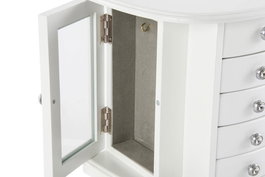 DKD Home Decor Joyero Romantico Blanco 18 x 23 x 26 cm