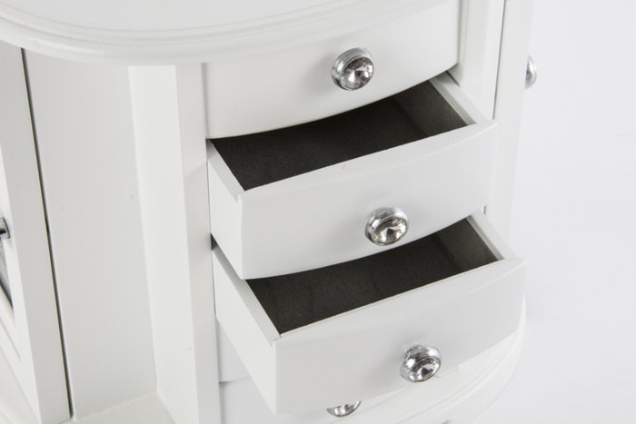 DKD Home Decor Joyero Romantico Blanco 18 x 23 x 26 cm