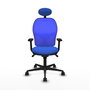 PIQUERAS Y CRESPO Silla de oficina Jorquera Azul con mecanismo Sincro