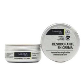 LABNATUR BIO Desodorante en Crema Natural 50 ml, Agárico Blanco y Jojoba, sin Aluminio, para Pieles Sensibles