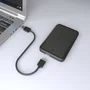 Aisens ASE-2519B Caja Externa para Disco Duro/SSD 2.5 SATA a USB 3.0/3.1 Gen 1, Negra