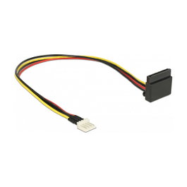 DeLOCK 85511 Cable de alimentación Floppy (4 pines) a SATA de 15 pines