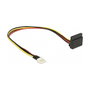 DeLOCK 85511 Cable de alimentación Floppy (4 pines) a SATA de 15 pines