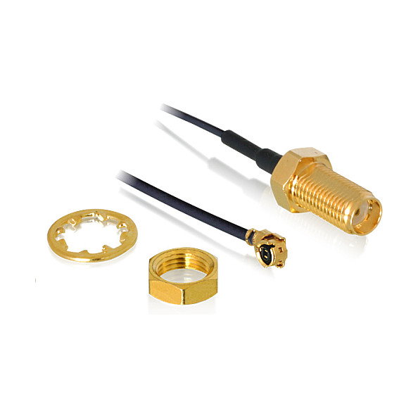 DeLOCK 88825 Cable de antena coaxial MHF (I-PEX) a RF SMA de 0,5 m