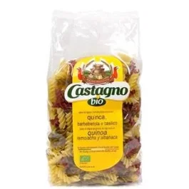 CASTAGNO Espirales de Trigo con Quinoa y Remolacha 500g - Pasta Vegana Ecológica