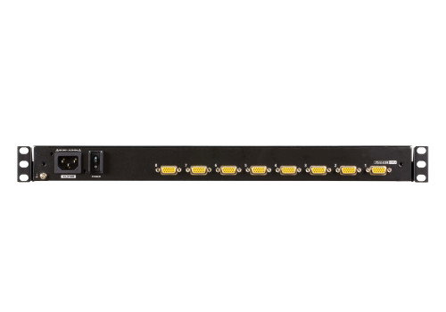 ATEN CL3108NX-ATA-SG Consola KVM de Rack 1U, Monitor LCD 19" (18.5") LED 1366 x 768 Píxeles, 8 Puertos, Negro, Conmutador Incorporado, Montaje en Rack