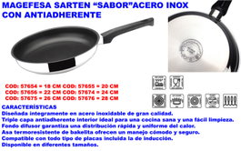 Magefesa Sartén Finstock Acero Inox Antiadherente 26 cm