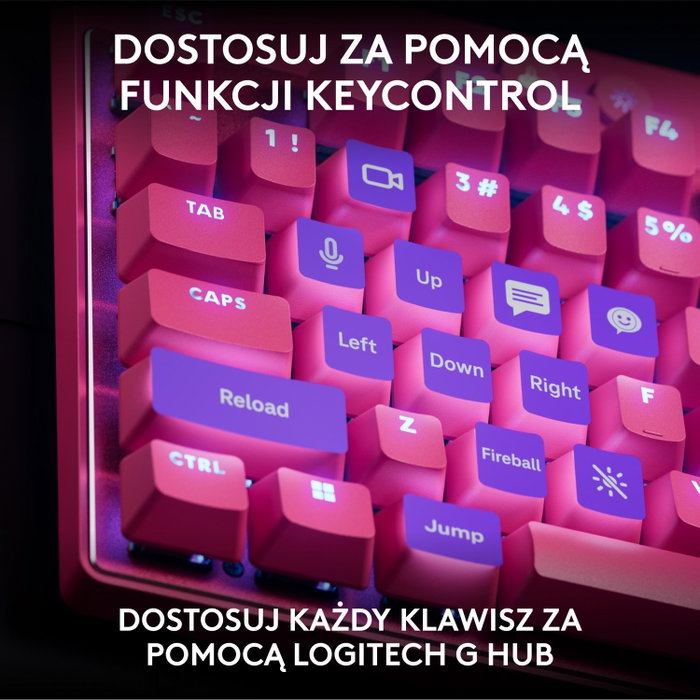 Logitech G Pro X Rapid TKL Teclado Mecánico Gaming Inalámbrico/Bluetooth RGB Switch GX Brown Táctil Magenta Logitech G Pro X Rapid TKL Teclado Mecánico Gaming Inalámbrico/Bluetooth RGB Switch GX Brown Táctil Magenta