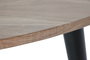 DKD Home Decor Mesa de Centro de Acacia y Metal Natural 90x90x76