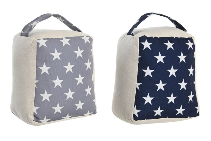 DKD Home Decor Sujetapuertas Gris Azul Poliester Arena 13 x 18 x 16 cm (6 Unidades) DKD Home Decor Sujetapuertas Gris Azul Poliester Arena 13 x 18 x 16 cm (6 Unidades)