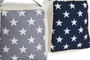 DKD Home Decor Sujetapuertas Gris Azul Poliester Arena 13 x 18 x 16 cm (6 Unidades)