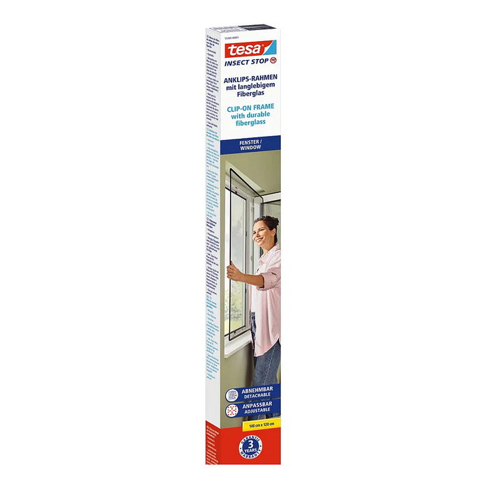 Tesa Insect Stop Clip On 1,0x1,2m Antracita