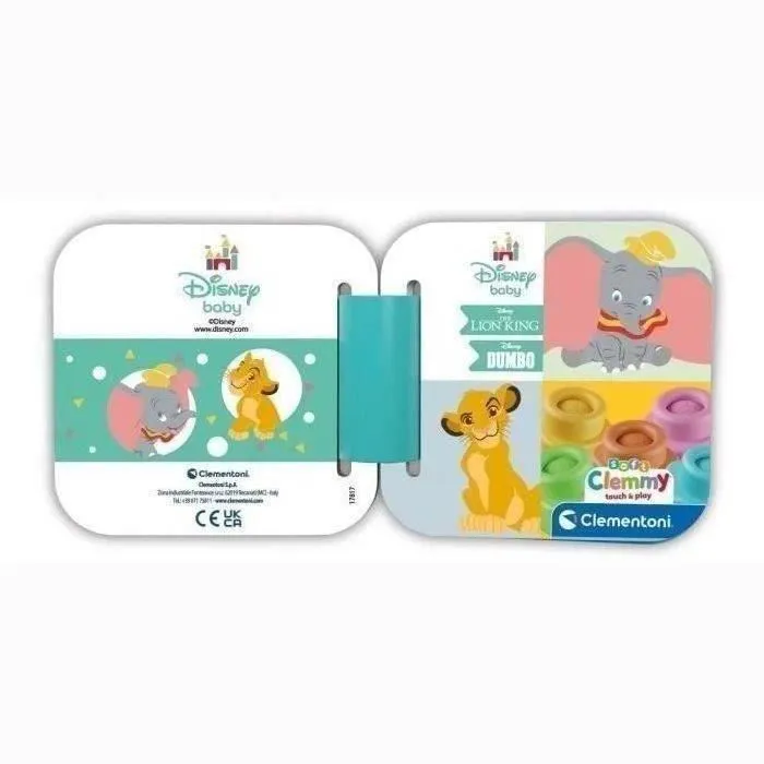 Clementoni Clem17817 Disney Classics Clemmy Box 6 cubos - Bloques de Construcción para Bebés - Hecho en Italia