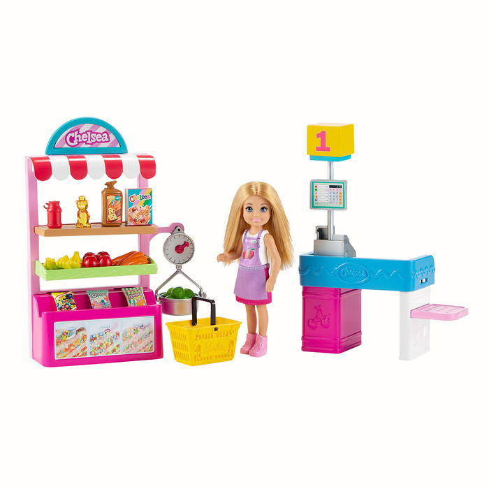 Barbie Chelsea Supermercado Gtn67 Muñeca con Accesorios de Juego Barbie Chelsea Supermercado Gtn67 Muñeca con Accesorios de Juego