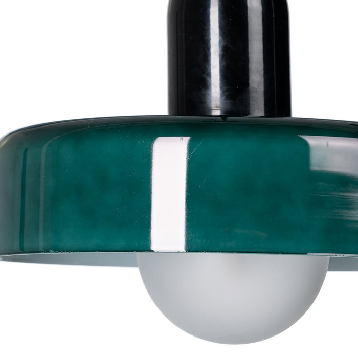 Lámpara Techo Verde Metal-Cristal 25 X 25 X 23 cm Lámpara Techo Verde Metal-Cristal 25 X 25 X 23 cm