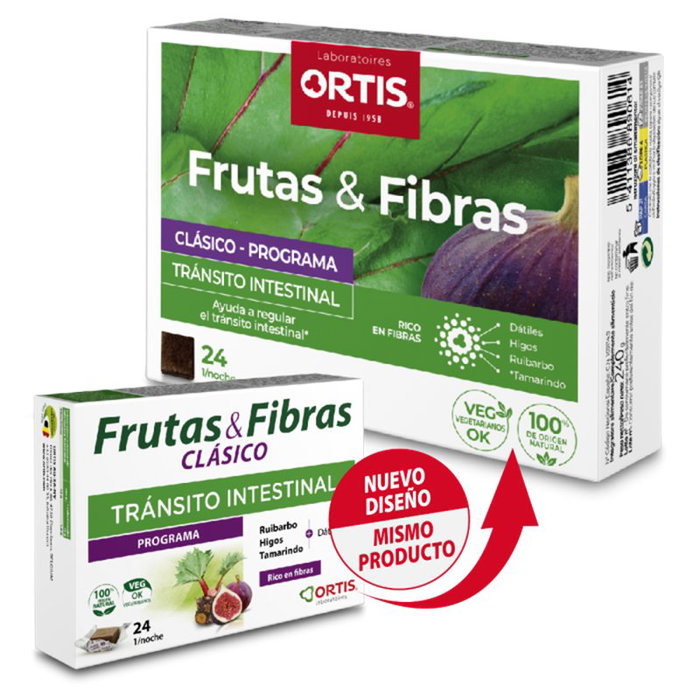 ORTIS Frutas+Fibras Clásico 24 cubos