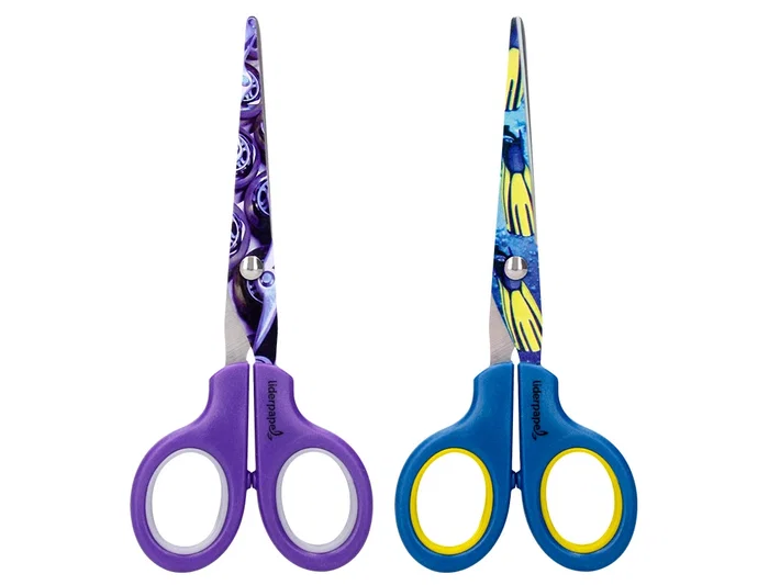 Liderpapel Tijeras X-Games 16cm Hojas Acero Inoxidable Mango Plástico Antipinchazos Uso General