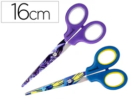 Liderpapel Tijeras X-Games 16cm Hojas Acero Inoxidable Mango Plástico Antipinchazos Uso General