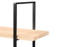 Giftdecor Estantería 5 Baldas 100x174x32 cm Metal y Plástico Madera y Negro