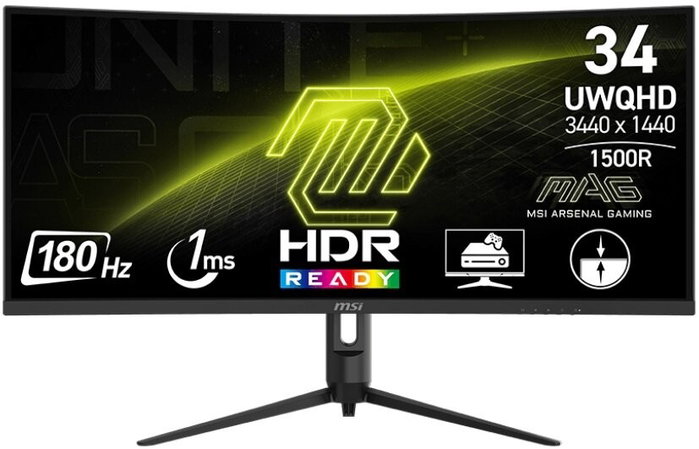MSI MAG 342CQR E2 Monitor Gaming Curvo 34 pulg UltraWide Quad HD 180 Hz VA
