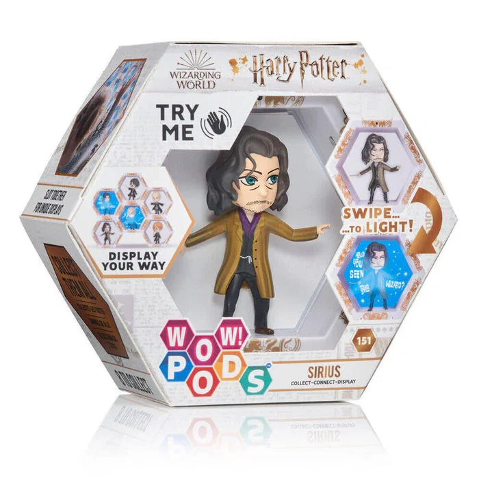 Wow stuff Figura LED WOW POD Sirius Black Harry Potter con Luz UV y Pegatinas, Coleccionable, Sensor IR, Incluye Hojas Decorativas, 5055394023338 Wow stuff Figura LED WOW POD Sirius Black Harry Potter con Luz UV y Pegatinas, Coleccionable, Sensor IR, Incluye Hojas Decorativas, 5055394023338