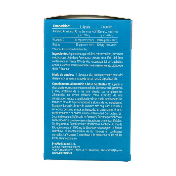 Naturmil Arándano 60 cápsulas de 90mg