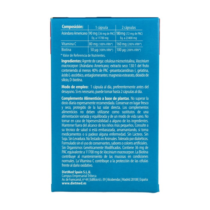 Naturmil Arándano 60 cápsulas de 90mg