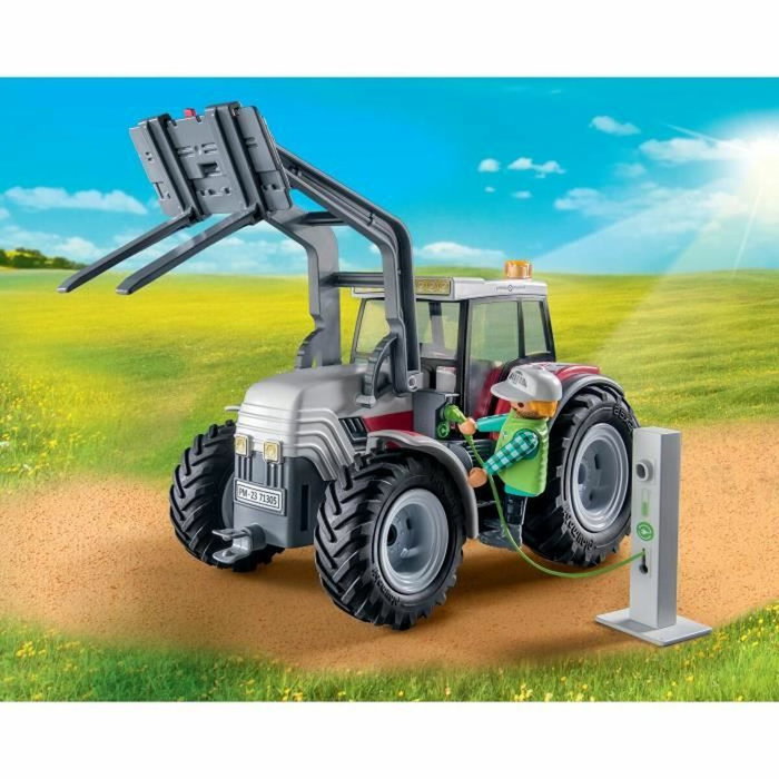 PLAYMOBIL Tractor eléctrico grande con accesorios Country 71305