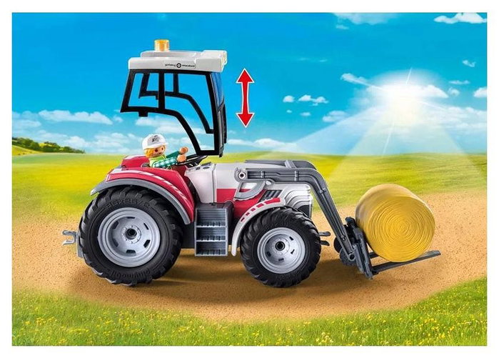 PLAYMOBIL Tractor eléctrico grande con accesorios Country 71305
