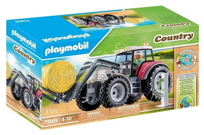 PLAYMOBIL Tractor eléctrico grande con accesorios Country 71305