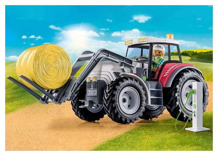 PLAYMOBIL Tractor eléctrico grande con accesorios Country 71305